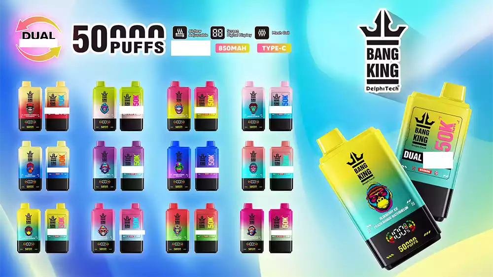 Bang King 50K Vape Big Puff High Capacity Rechargeable Vape