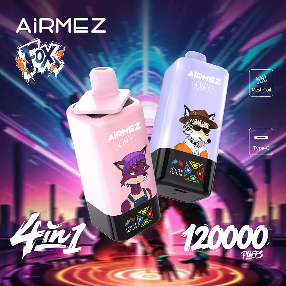 Airmez Fox 4 in 1 120K Vape Big Puff Rechargeable Vape