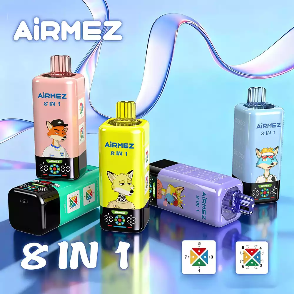 Airmez Fox 8 in 1 160K Vape Big Puff Multi Options Device