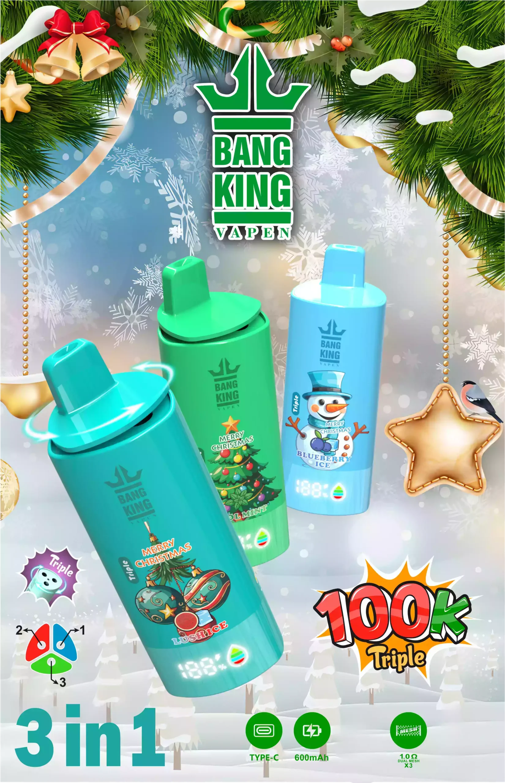Bang King Vape 100K 3 in 1