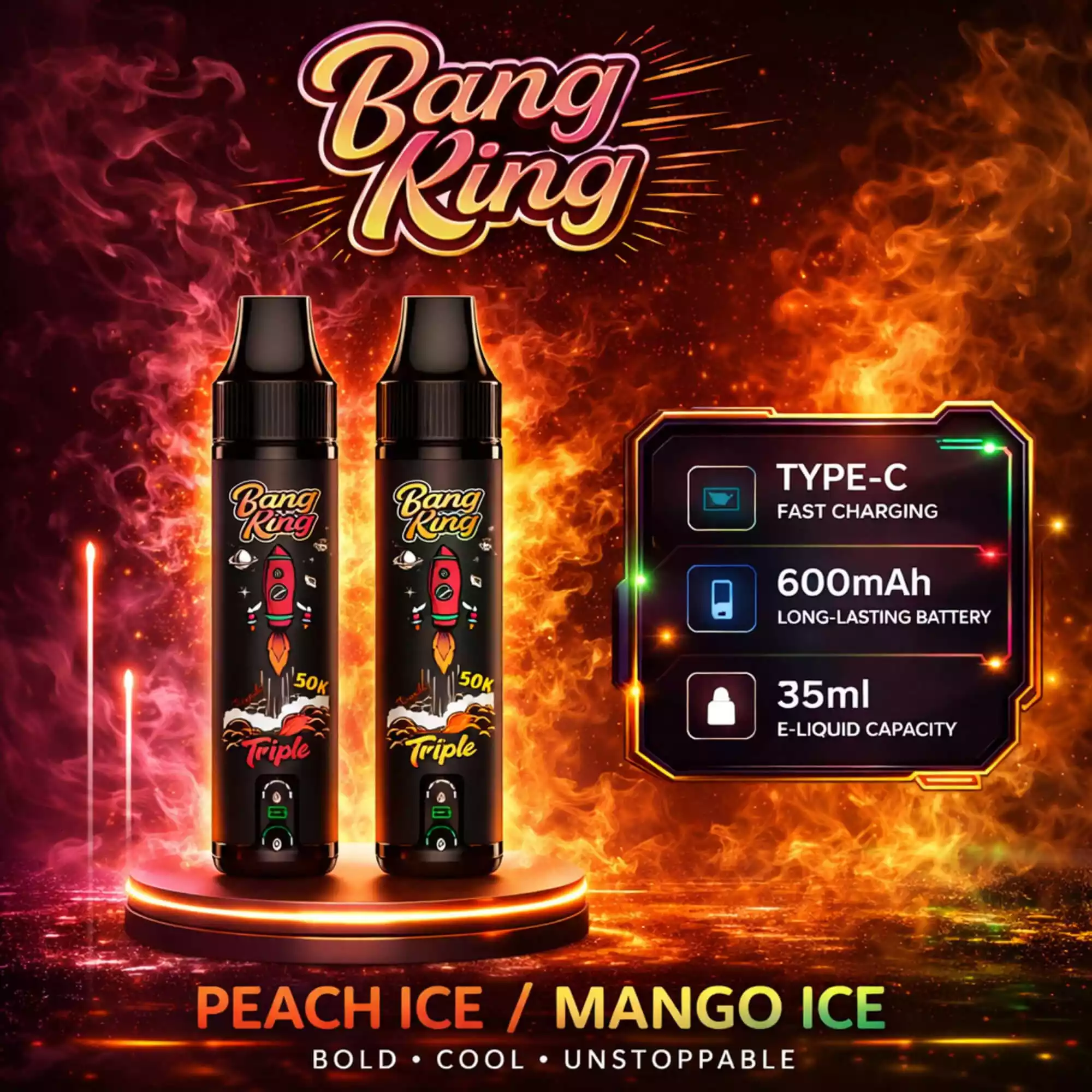 Bang King Vape Triple 50K Ice Vape
