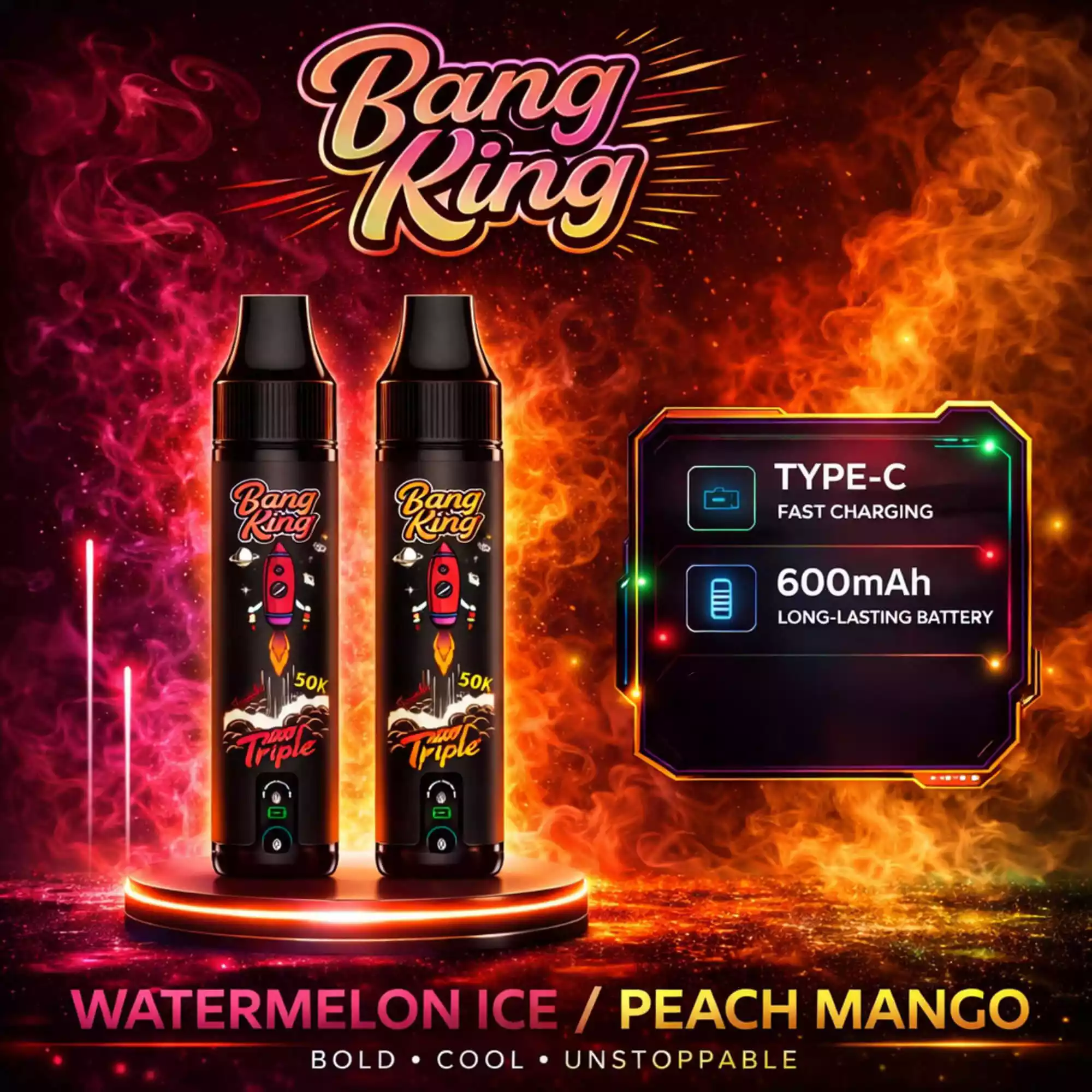Bang King Vape Triple 50K Ice Vape