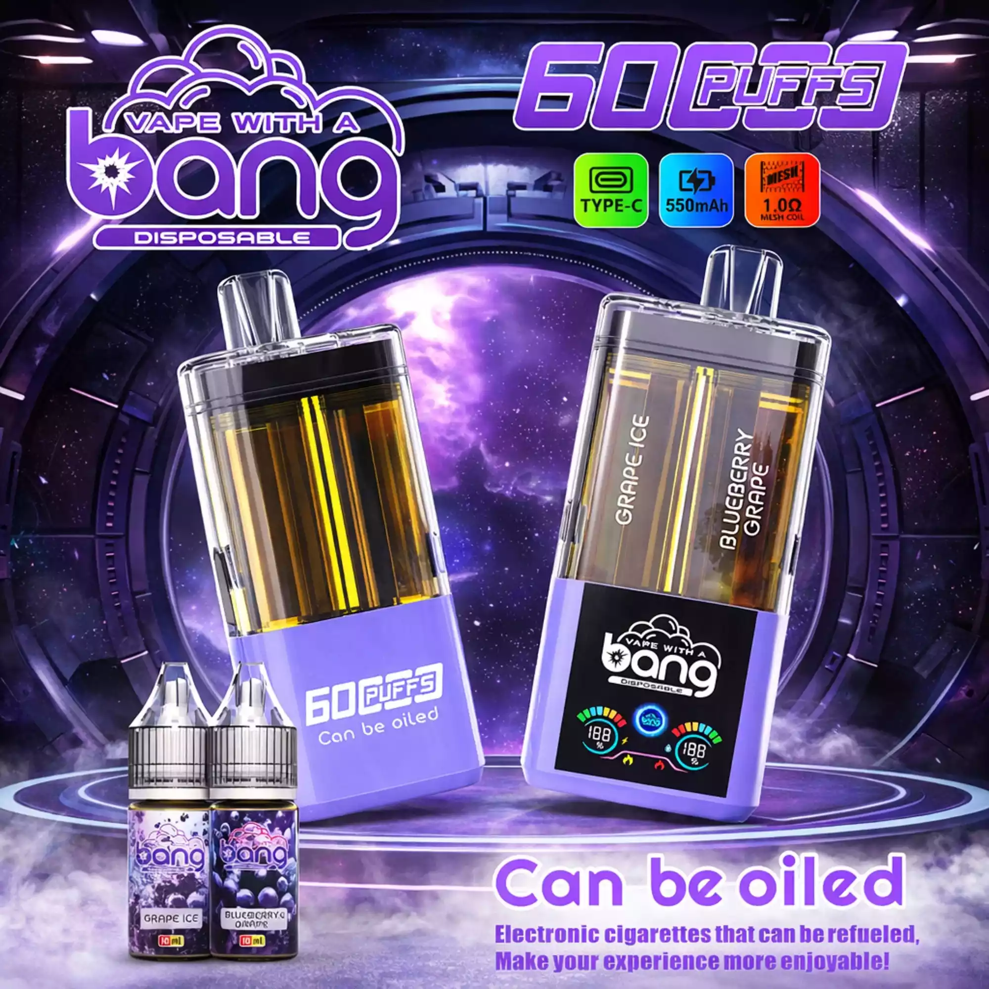 Bang Vape Refillable 60K Vape