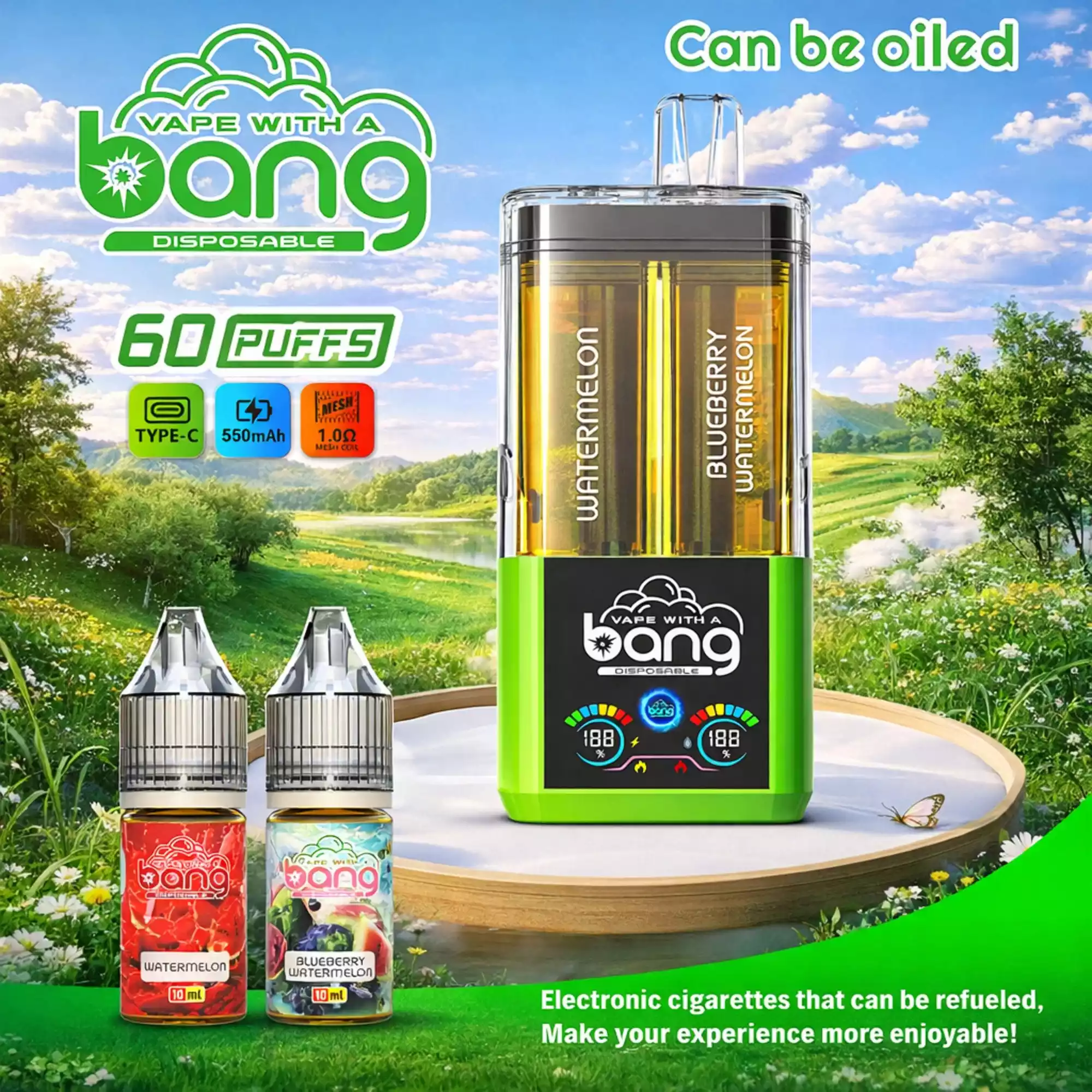 Bang Vape Refillable 60K Vape