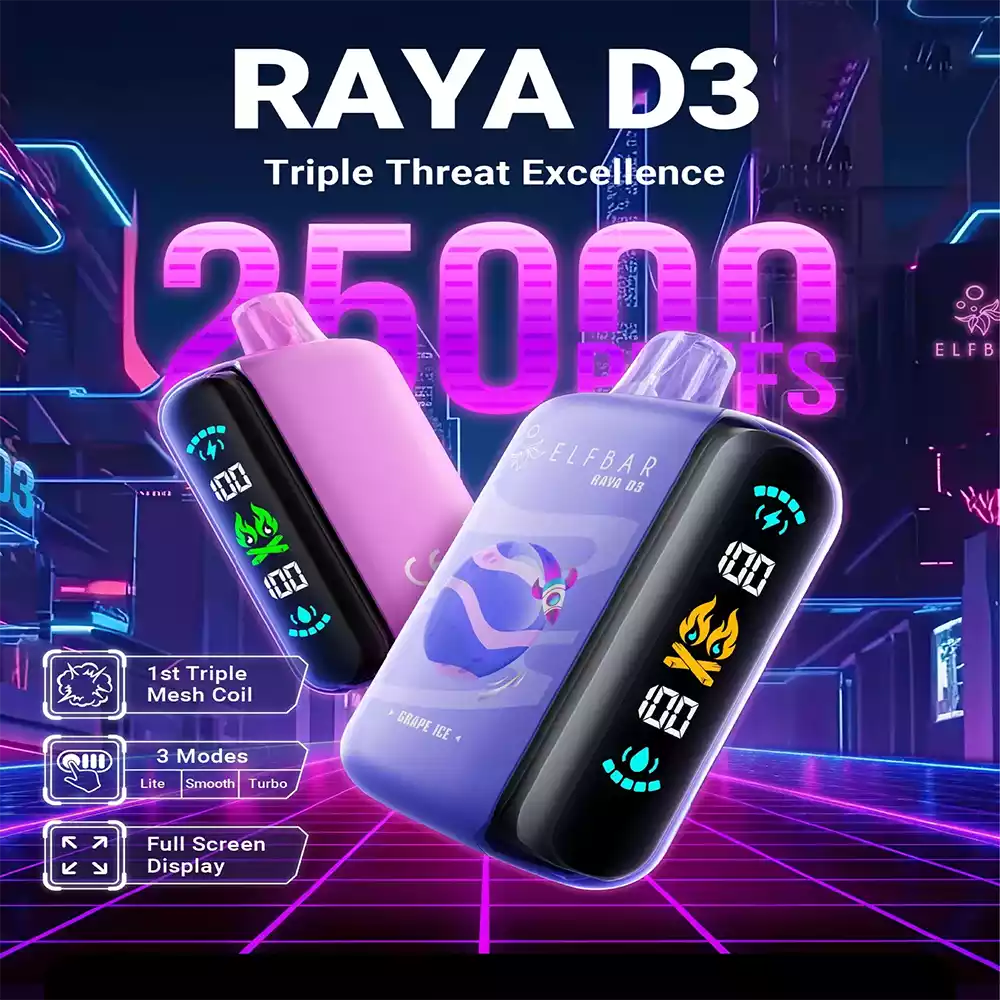 ELF BAR D3 25K Vape Big Puff Rechargeable Vape