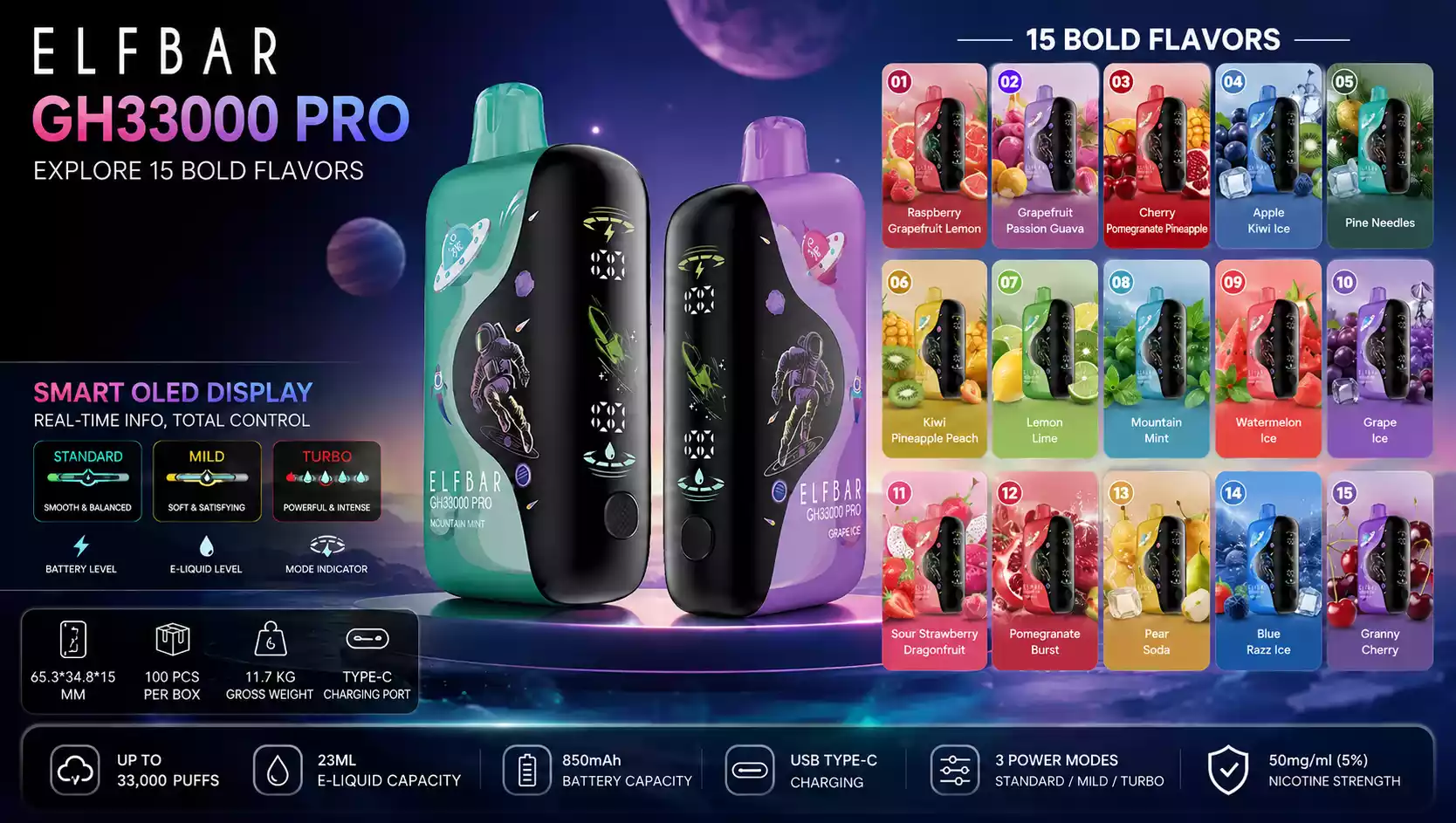 ELF BAR GH33000 Pro 33k Vape