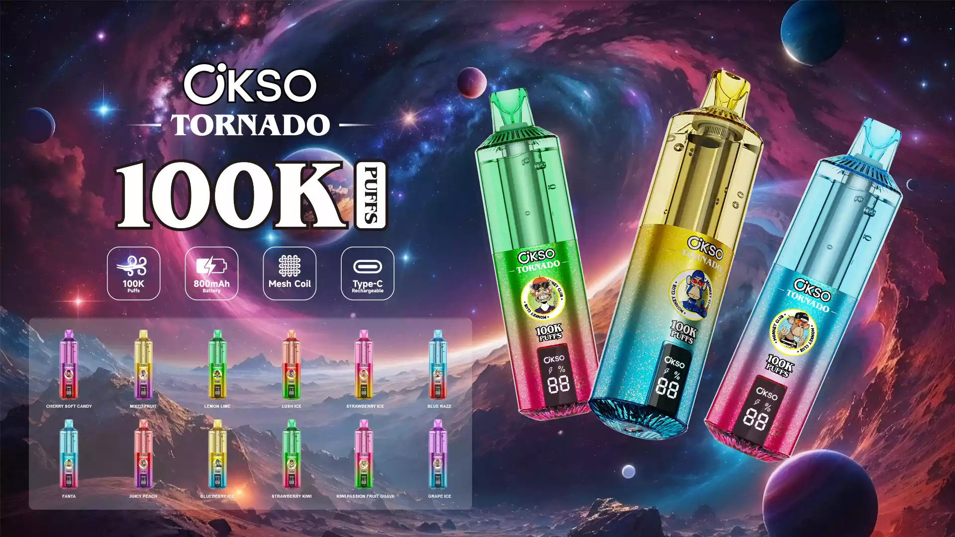 Elf Box Vape Okso Tornado 100K