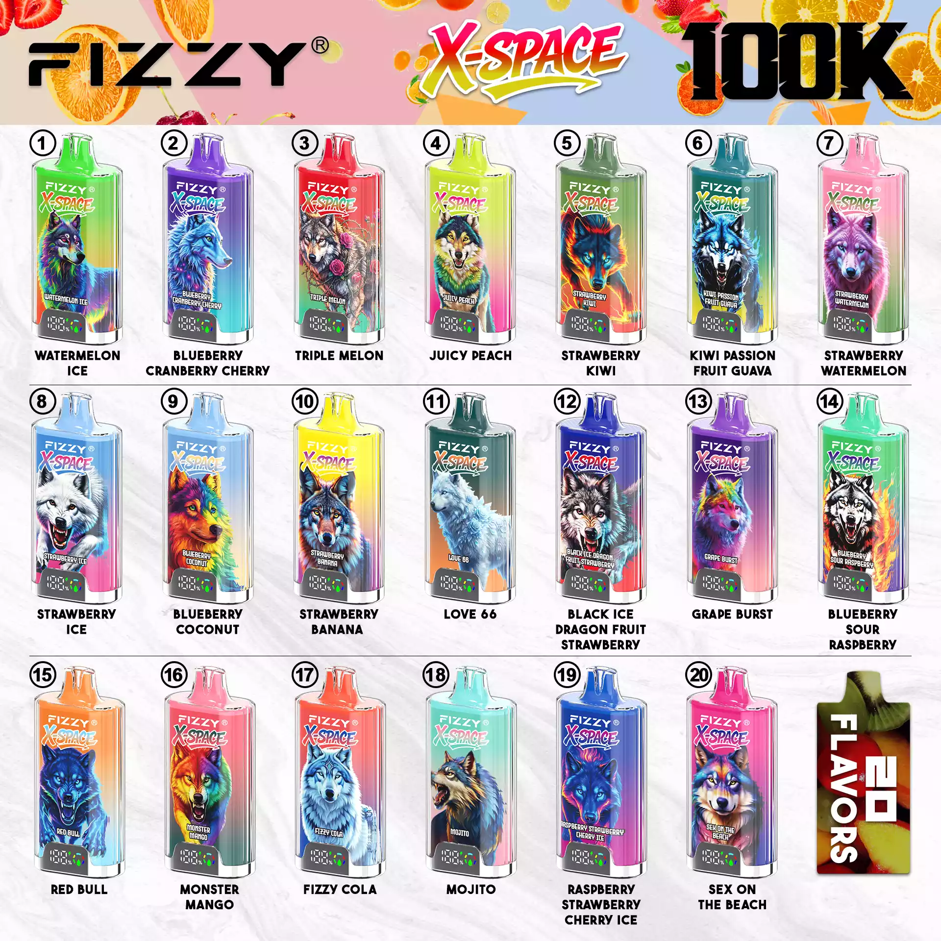Fizzy Vape X Space 100K