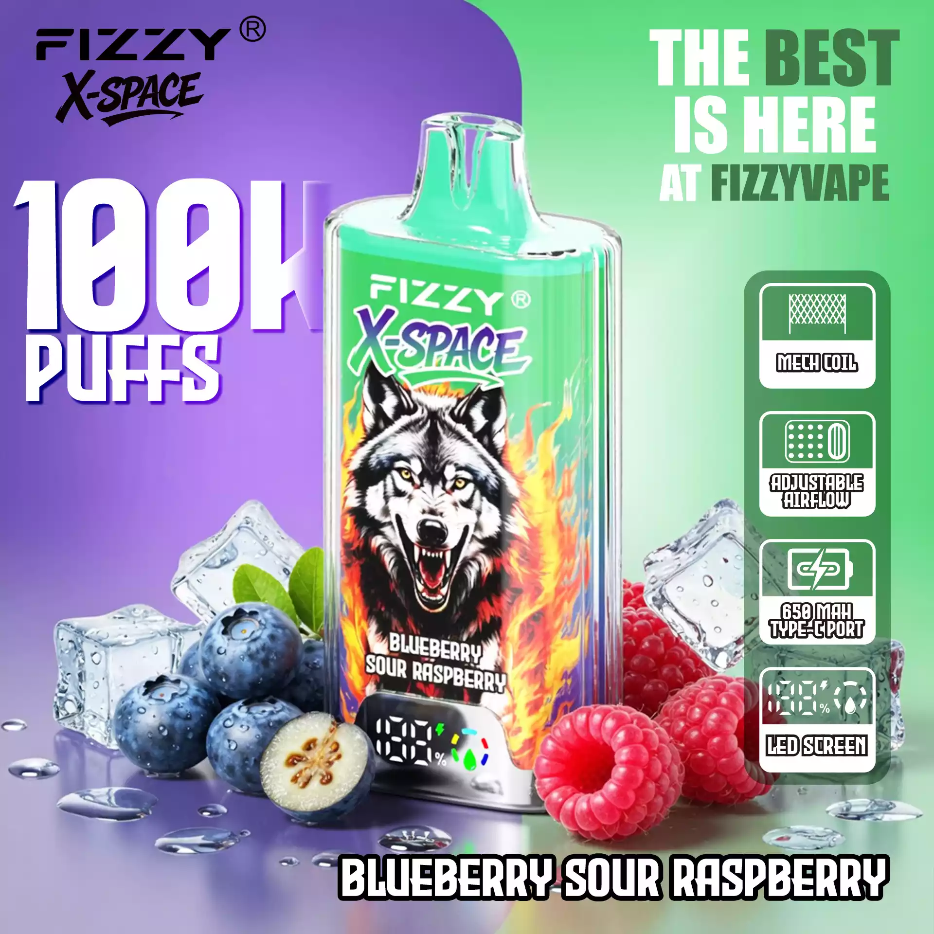 Fizzy Vape X Space 100K