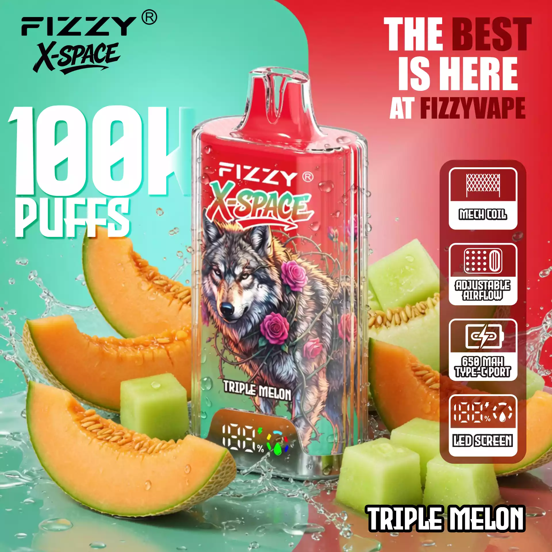 Fizzy Vape X Space 100K