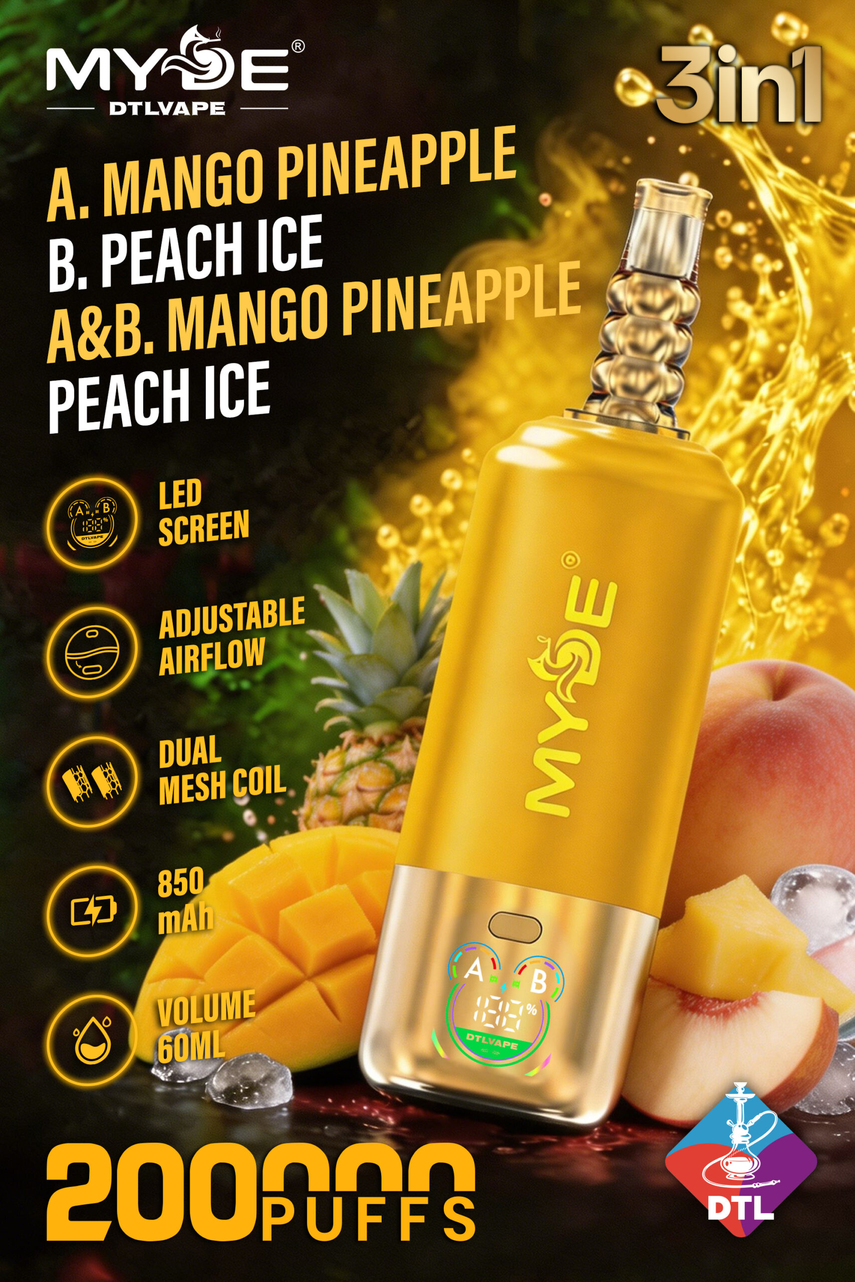 MYDE Vape DTL 3 in 1 200K