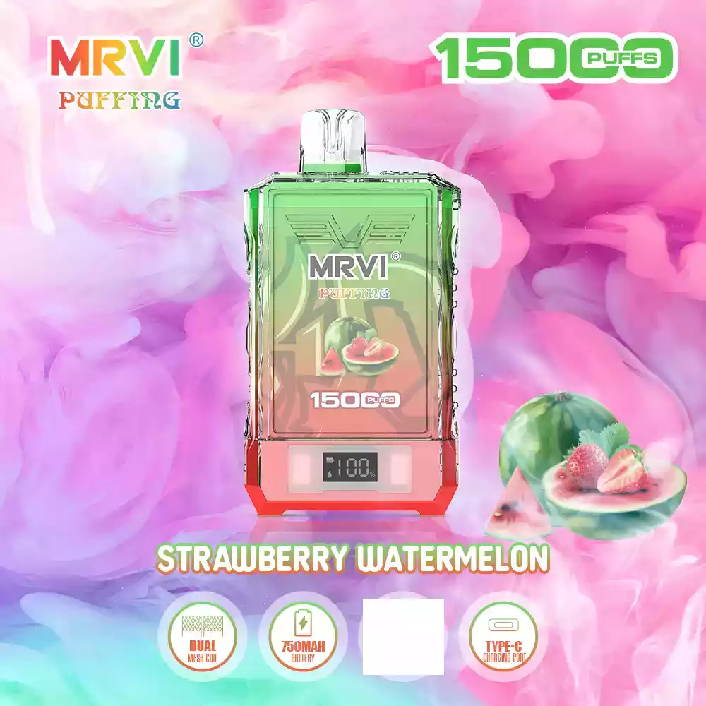 Mrvi Puffing 15K Vape Big Puff Crystal Rechargeable Vape