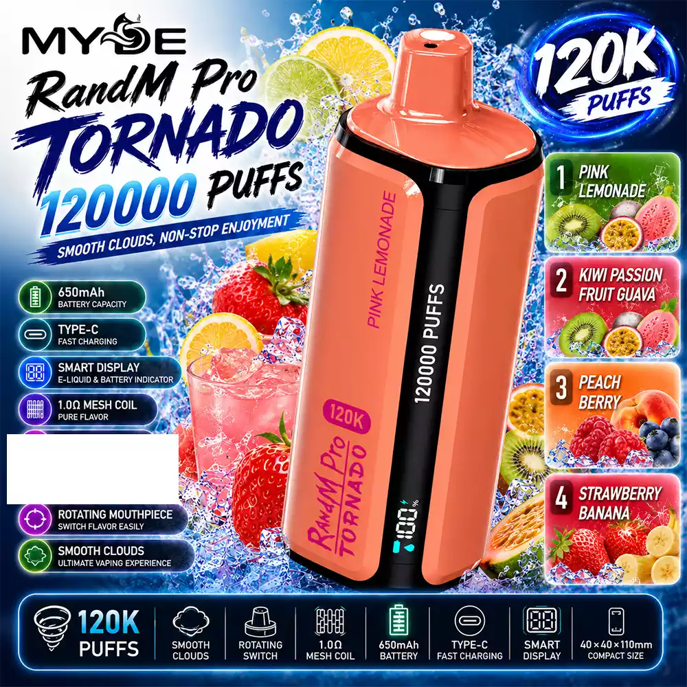 Myde Vape RandM Pro Tornado 120KMyde Vape RandM Pro Tornado 120K