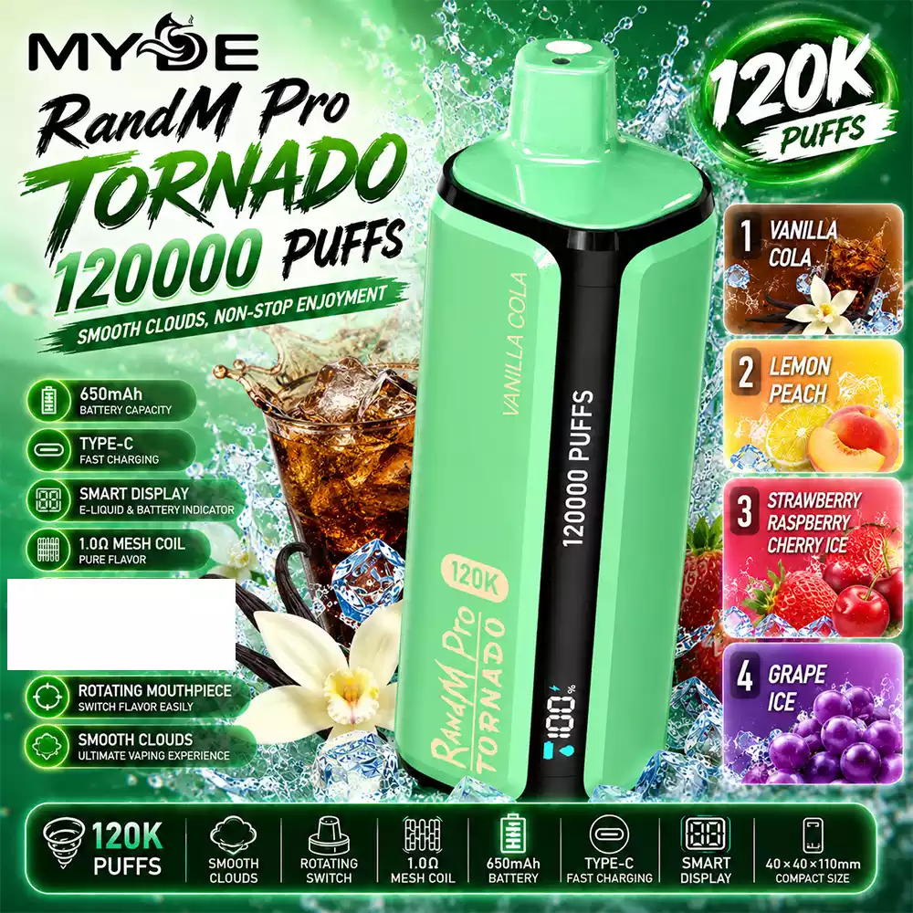 Myde Vape RandM Pro Tornado 120K