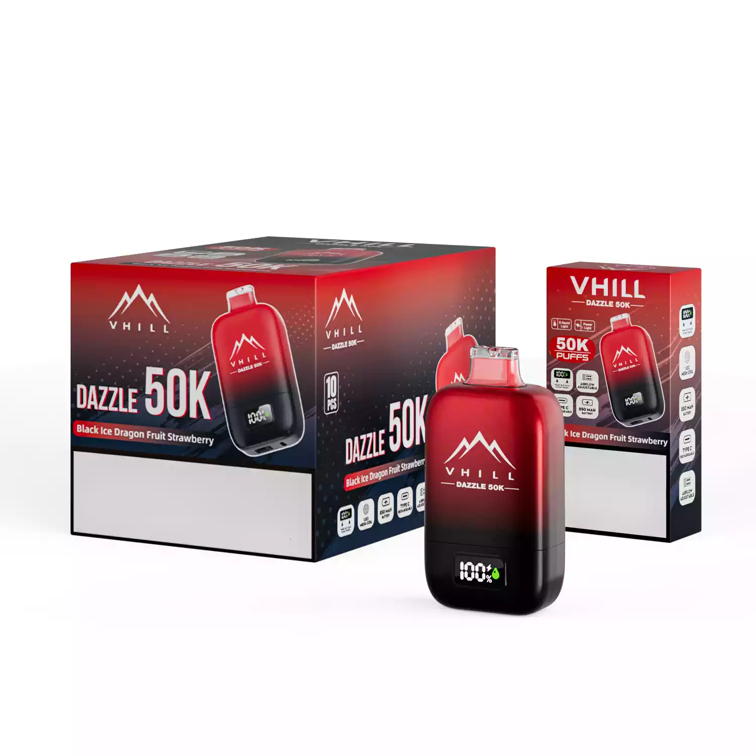 Vhill Vape Dazzle 50K Adjustable Airflow Vape