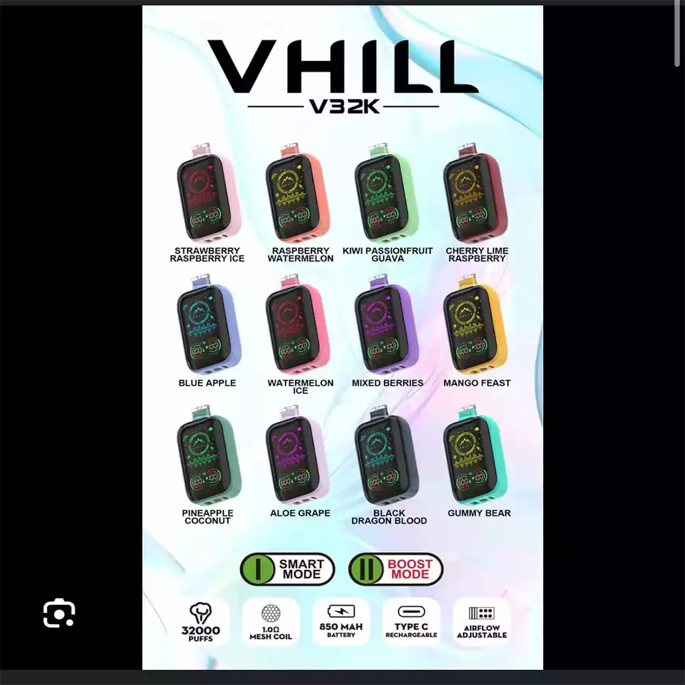 Vhill Vape Full Screen 32K