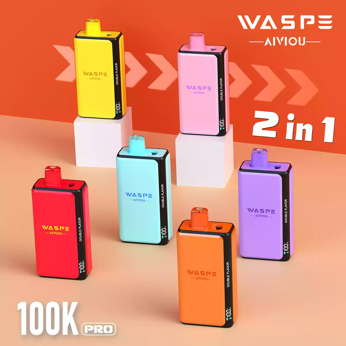 Waspe Vape Double Options 100K Pro Puffs Rechargeable Vape