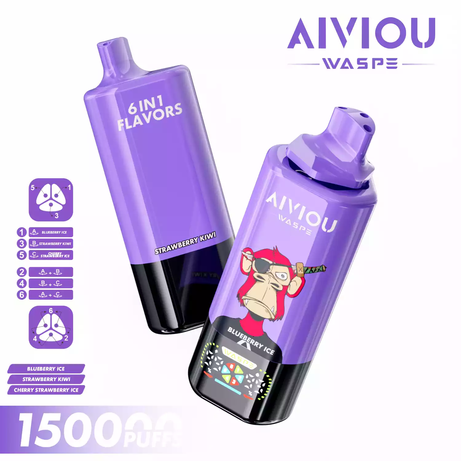 Waspe Vape Aiviou 6 in 1 150K