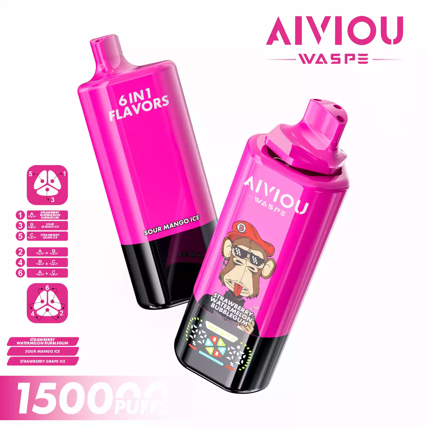 Waspe Vape Aiviou 6 in 1 150K