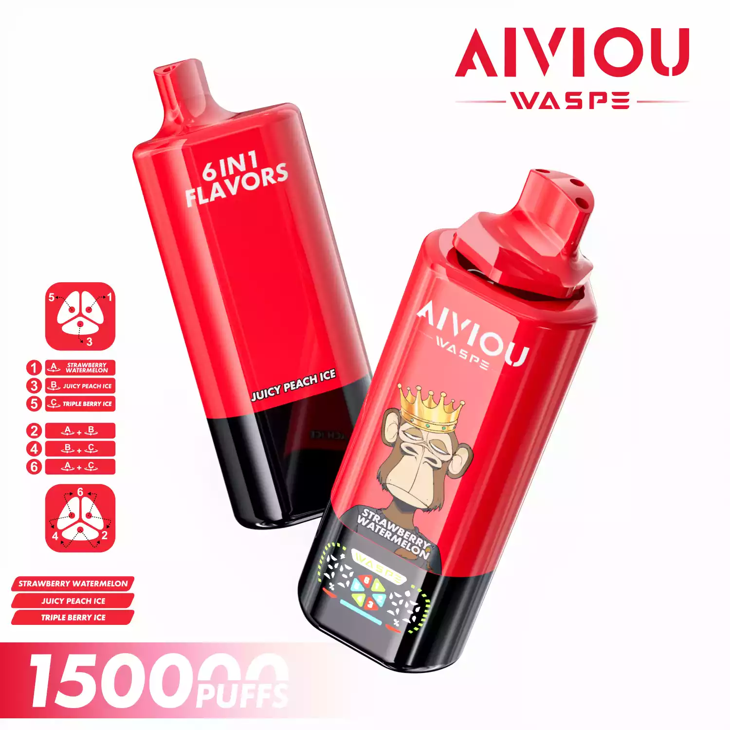 Waspe Vape Aiviou 6 in 1 150K