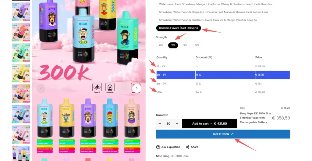Add Products to Your Cart