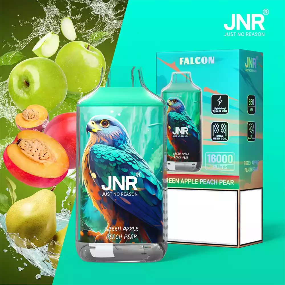 Jnr Vape 16K Vape Crystal Vape Green Apple Peach Pear