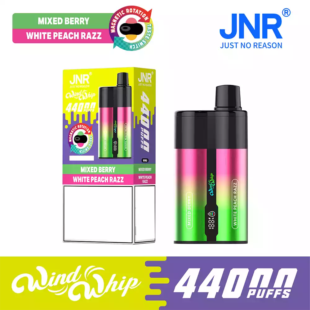 Jnr Vape 2 in 1 44K Vape Mixed Berry & White Peach Razz