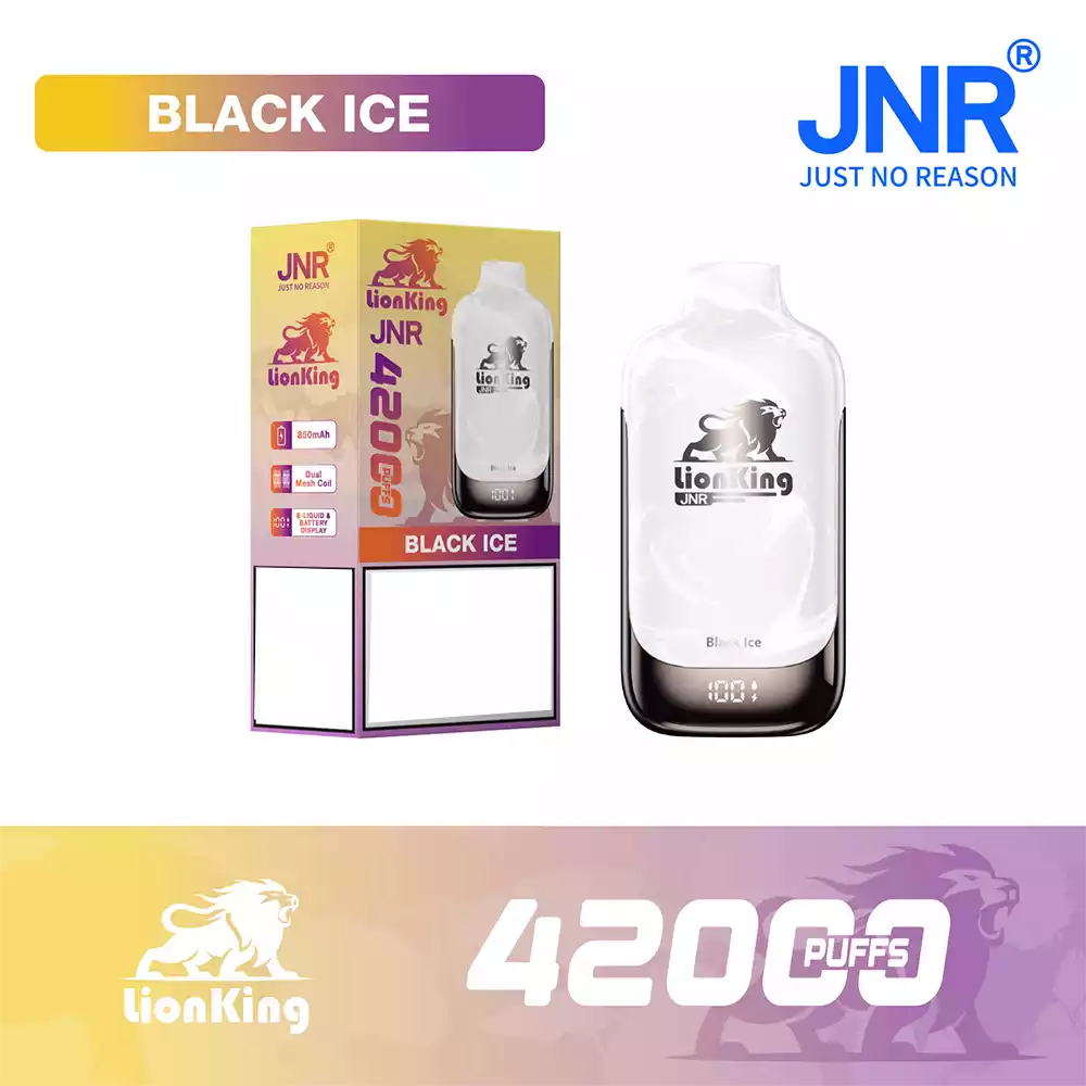 Jnr Vape 42K Vape Rechargeable Vape Black Ice
