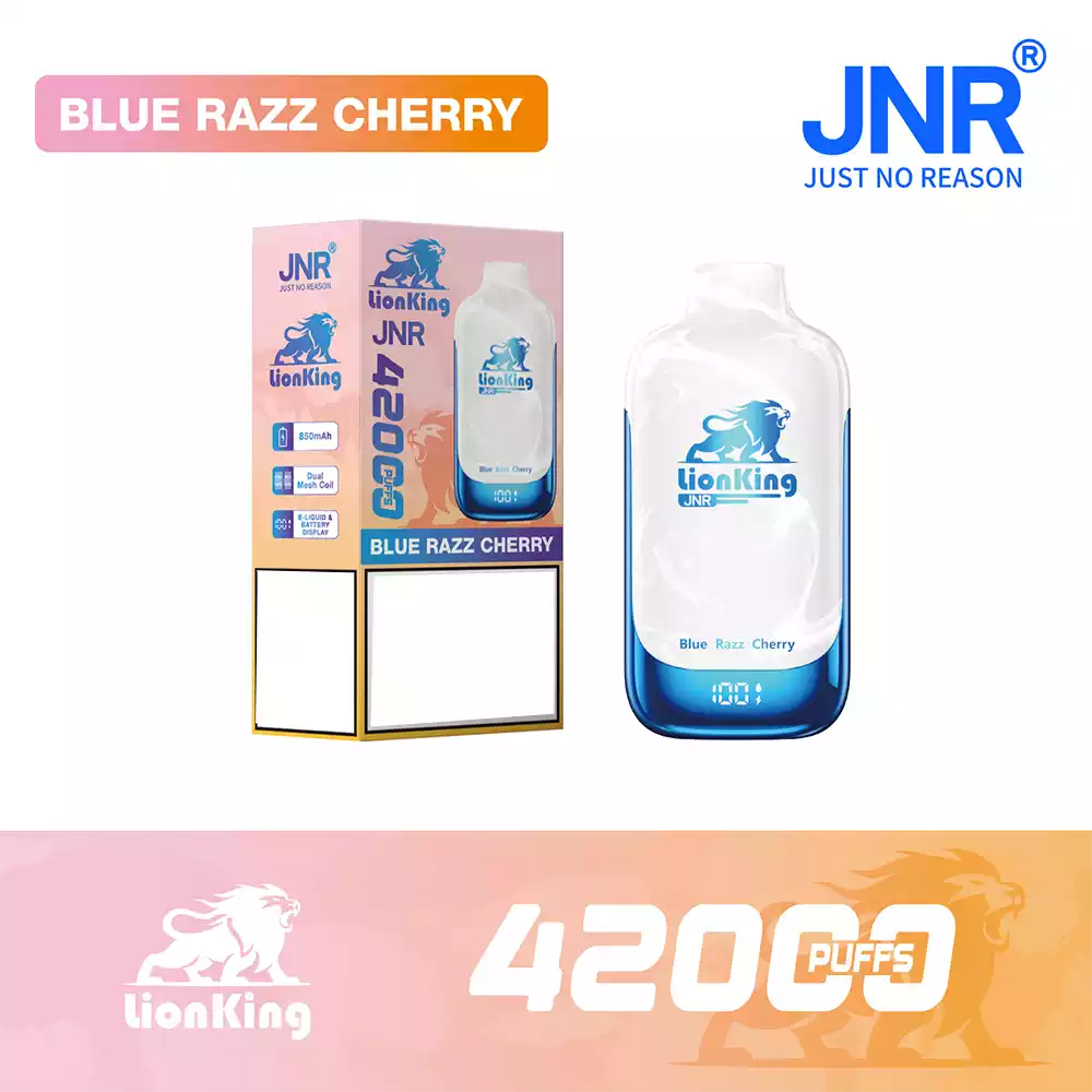 Jnr Vape 42K Vape Rechargeable Vape Blue Razz Cherry