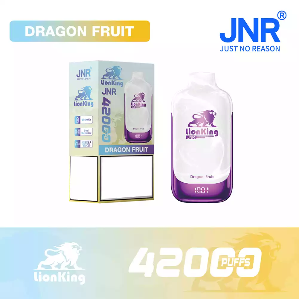 Jnr Vape 42K Vape Rechargeable Vape Dragon Fruit