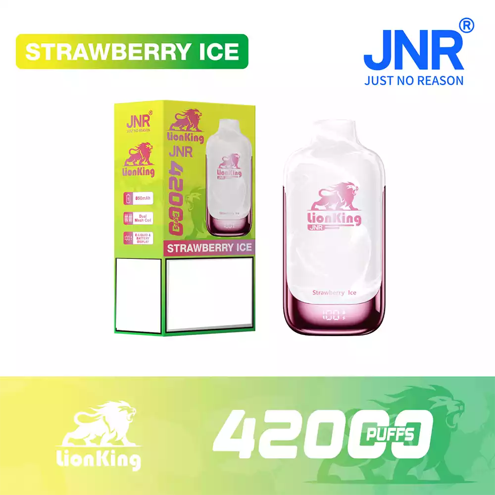 Jnr Vape 42K Vape Rechargeable Vape Strawberry Ice