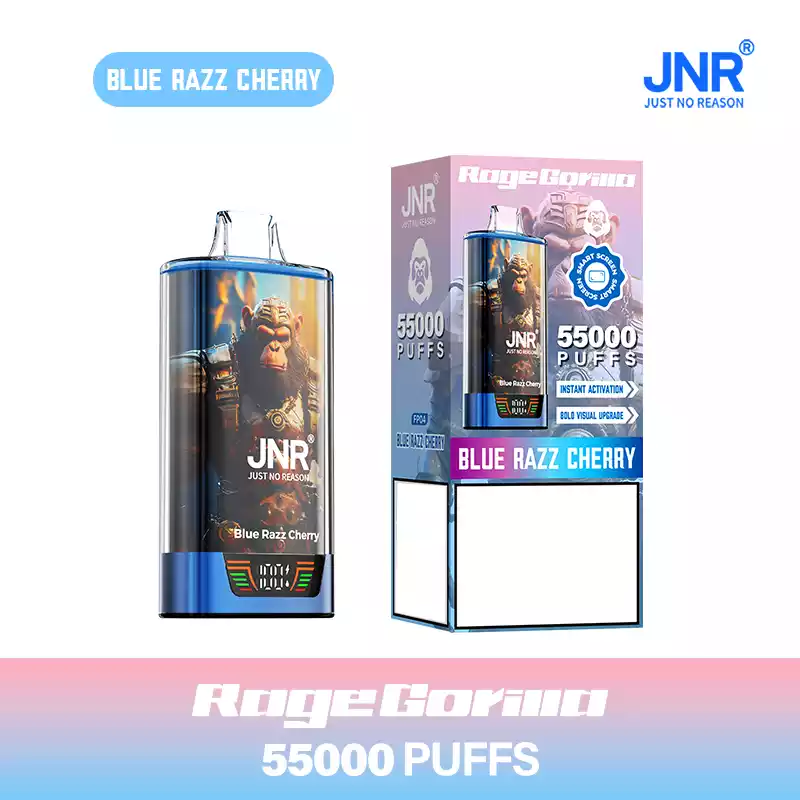 Jnr Vape 55k Puff Dual Mesh Vape Blue Razz Cherry