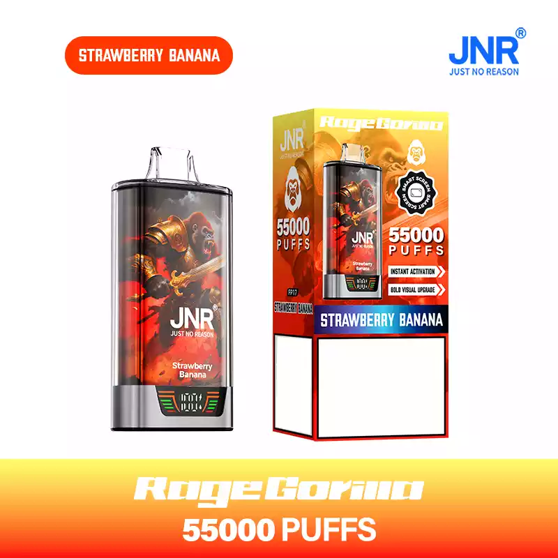 Jnr Vape 55k Puff Dual Mesh Vape Strawberry Banana